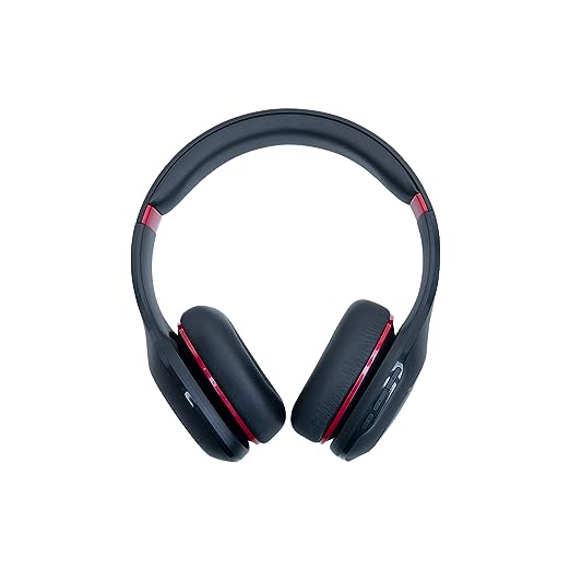 MI Super Bass Bluetooth Wireless On Ear Headphones with Mic (Black and Red) MI Super Bass Bluetooth Wireless On Ear Headphones with Mic (Black and Red)